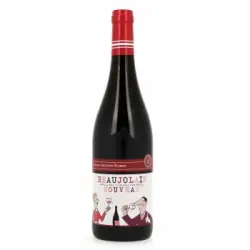 Vino tinto Beaujolais Nouveau Carrefour 75 cl.