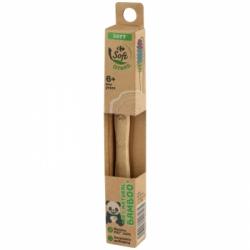 Cepillo de dientes infantil +6 años bamboo suave ecológico Green Carrefour Soft 1 ud.