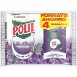 Colgador antipolillas perfumador lavanda fresca Polil 4 ud.