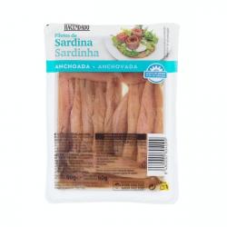 Filetes de sardina anchoada Hacendado en aceite de girasol Bandeja 0.08 kg
