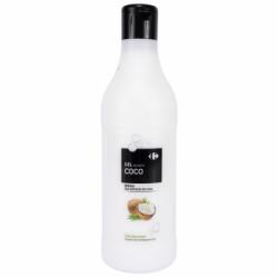 Gel de ducha hidratante de coco Carrefour 1500 ml.