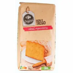 Harina de trigo especial repostería Original Carrefour 1 kg.