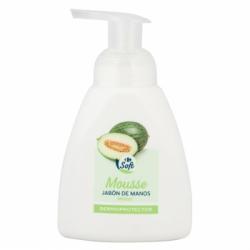 Jabón de manos mouse melón Carrefour 300 ml.