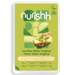 Preparado sabor original en lonchas Nurishh sin gluten sin lactosa 160 g.