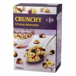 Cereales con frutas desecadas Muesli Carrefour 750 g.