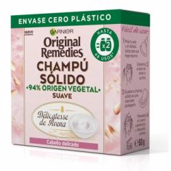 Champú sólido Delicatesse de Avena para cabello delicado Original Remedies Garnier 60 g.