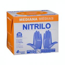 Guantes de nitrilo Bosque Verde talla mediana Caja 1 ud