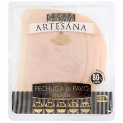 Pechuga de pavo asada en lonchas Receta Artesana El Pozo sin gluten y sin lactosa 170 g