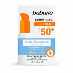 Serum solar ácido hialurónico SPF50+ Babaria 30 ml.