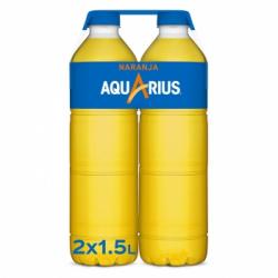 Aquarius sabor naranja pack 2 botellas 1,5 l.