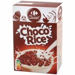 Cereales de arroz inflado Choco Rice Carrefour Classic 500 g.