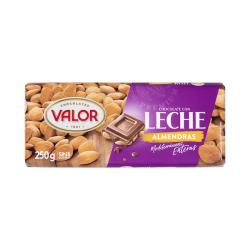 Chocolate con leche Valor almendras enteras Tableta 0.25 kg