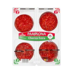 Chorizo Pamplona extra Hacendado lonchas 4 paquetes X 0.06 kg