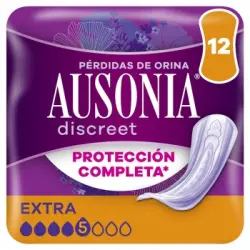 Compresas para incontinencia de orina extra Discreet Ausonia 12 ud.
