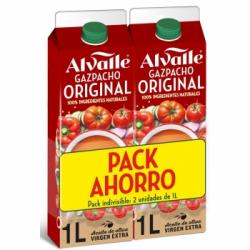 Gazpacho original Alvalle pack de 2 unidades de 1 l.