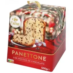 Panettone con pepitas de chocolate Carrefour 500 g