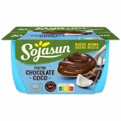 Preparado de soja con chocolate y coco Sojasun sin gluten sin lactosa pack de 4 unidades de 100 g.