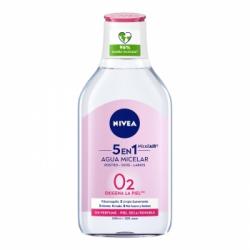 Agua micelar desmaquillador todo en uno para piel seca y sensible MicellAIR Nivea 400 ml.