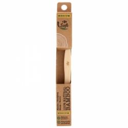 Cepillo de dientes bamboo medium ecológico Soft Carrefour 1 ud.