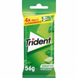 Chicles de hierbabuena sin azúcar Trident 56 g.