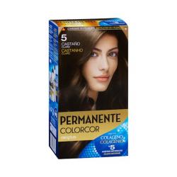 Coloración permanente 5 castaño claro Deliplus Caja 1 ud