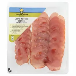 Lomo de Cebo Ibérico 50% Raza Ibérica loncheado Calidad y Origen Carrefour 100 g