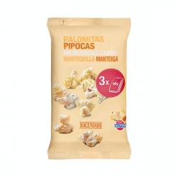 Palomitas de maíz con mantequilla Hacendado para microondas Paquete 0.27 kg