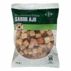 Picatostes fritos sabor a ajo Carrefour 75 g.