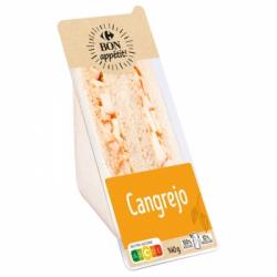 Sándwich cangrejo Carrefour 140 g.