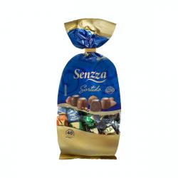 Surtido bombones Senzza de chocolate con avellana, fondant, praliné y almendra Paquete 0.47 kg