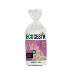 Tortitas de arroz y quinoa ecológicas Ecocesta sin gluten y sin lactosa 120 g.