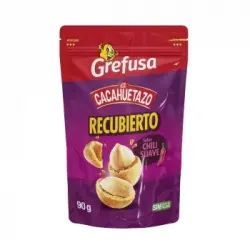 Cacahuete recubierto chili suave Cacahuetazo Grefusa 90 g.