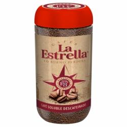 Café soluble descafeinado La Estrella 200 g.