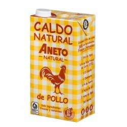 Caldo natural de pollo Aneto sin gluten y sin lactosa brik 1 l.