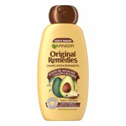 Champú antiencrespamiento con aceite de aguacate Original Remedies 300 ml.