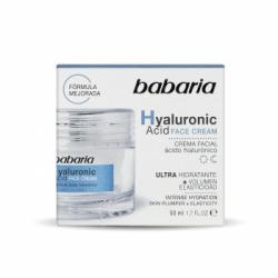 Crema facial ácido hialurónico ultrahidratante volumen y elasticidad Babaria 50 ml.