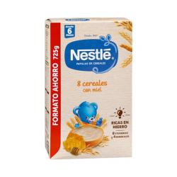 Papilla 8 cereales con miel Nestlé +6 meses Caja 0.725 kg