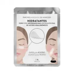 Parches hidrogel para ojos y rostro Hidratantes Deliplus con microagujas de ácido hialurónico