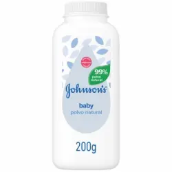 Polvos de talco suave bebé piel sensible natural hipoalergénico Johnson's Baby 200 g.