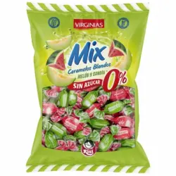 Caramelos blandos sabor melón y sandía sin azúcar Virginias sin gluten y sin lactosa 110 g.