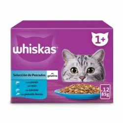 Comida húmeda de pescado para gato Whiskas 12x85 g