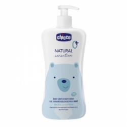 Gel de baño delicado para bebé Natural Sensation 0m+ Chicco 500 ml.