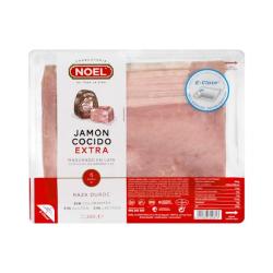 Jamón cocido extra Noel lonchas Paquete 0.2 kg