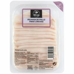 Pechuga de Pollo Cocida en finas lonchas Carrefour El Mercado 200 g