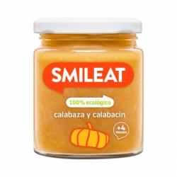 Tarrito de calabaza y calabacín desde 4 meses ecológico Smileat sin gluten 230 g.