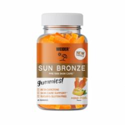Cararmelos de goma bronceadoras sabor mango Weider 250 g.