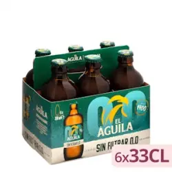 Cerveza 0,0% sin alcohol El Águila sin filtrar