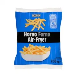 Patatas fritas horno air fryer Hacendado ultracongeladas Paquete 0.75 kg