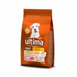 Pienso de buey para perro adulto mini Ultima 1,5 kg