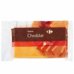 Queso de vaca madurado cheddar Carrefour 350 g aprox